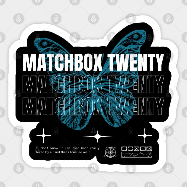Matchbox Twenty // Butterfly Sticker by Saint Maxima